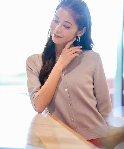 ANY SIS / エニィスィス カーディガン・ボレロ | 【アイスタッチ】ハーフスリーブ カーディガン | 詳細8