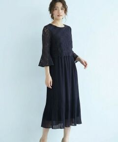 ANY SIS / エニィスィス ドレス | 【Lily Calin】レース×プリーツコンビ ドレス