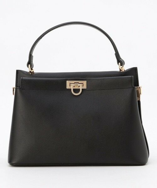 ANY SIS / エニィスィス ショルダーバッグ | スクエアミディトート バッグ（ブラック）