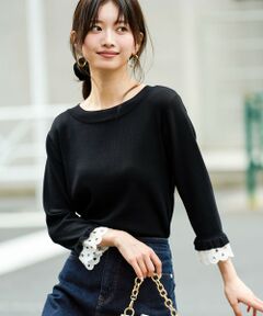 ANY SIS / エニィスィス ニット・セーター | レースポイント プルオーバー