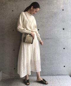 aquagirl / アクアガール ニット・セーター | パールボタンシルコットニット