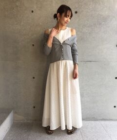 aquagirl / アクアガール カーディガン・ボレロ | パールボタンシルコットカーディガンニット