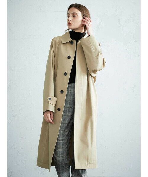 Aquascutum アクアスキュータム トレンチ　ステンカラーコート　ベージュ着丈110cm