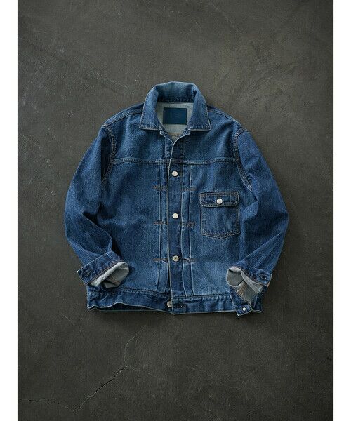 Aquascutum / アクアスキュータム ブルゾン | DENIM SHORT JACKET ×Japan Blue | 詳細10