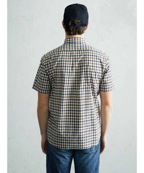 Aquascutum / アクアスキュータム シャツ・ブラウス | Club Check Seersuker Short Sleeve Shirt | 詳細4