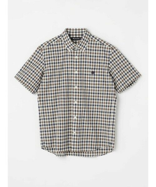 Aquascutum / アクアスキュータム シャツ・ブラウス | Club Check Seersuker Short Sleeve Shirt | 詳細5