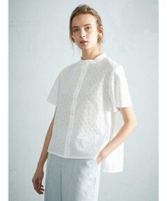 Aquascutum / アクアスキュータム シャツ・ブラウス | Aロゴレース ショート丈シャツ