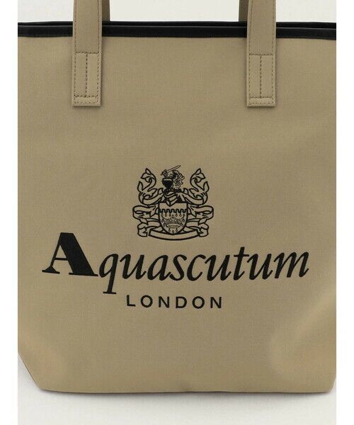 Aquascutum / アクアスキュータム ベルト・サスペンダー | 刺繍トートバッグ大 レザー巻 | 詳細3