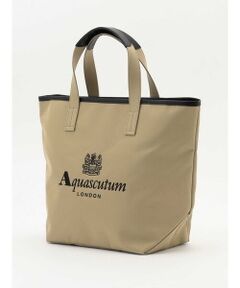 Aquascutum / アクアスキュータム ベルト・サスペンダー | 刺繍トートバッグ中　レザー巻