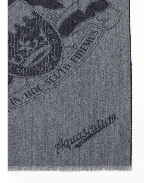 Aquascutum / アクアスキュータム マフラー・ショール・スヌード・ストール | クレストモチーフ　ウールカシミヤシルク | 詳細2