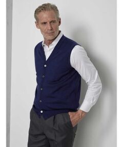 Extra Fine Wool Knit Vest