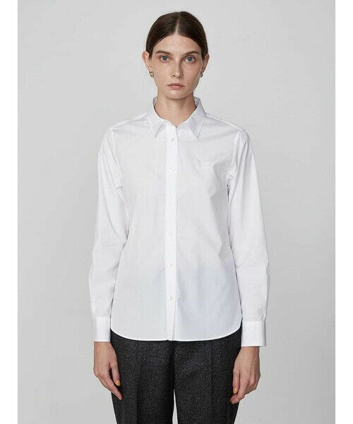 超長綿コンパクト ホワイトシャツ