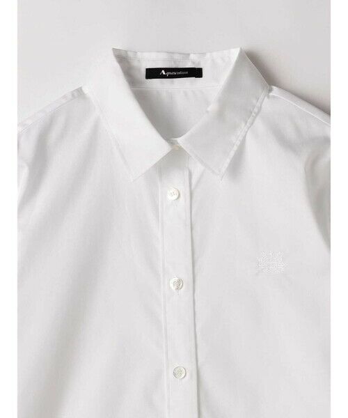 超長綿コンパクト ホワイトシャツ