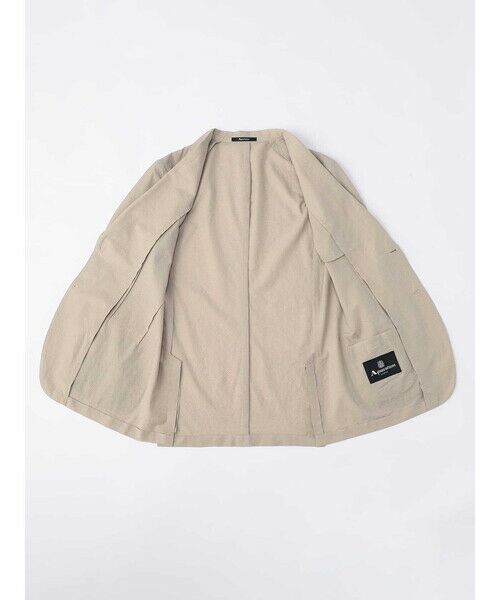 Aquascutum ミリタリーワークシャツジャケット カーキ/TW14 TEC.3 Dot Air Seersucker Jacket (テーラードジャケット