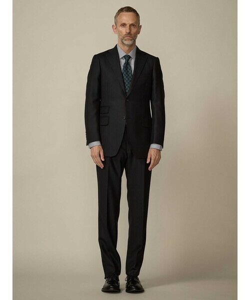 Aquascutum / アクアスキュータム セットアップ | 【UK Traditional】Navy Herringbone Suit | 詳細2