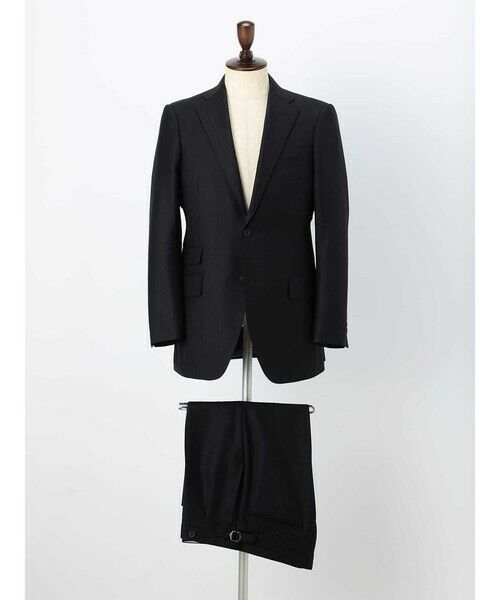 Aquascutum / アクアスキュータム セットアップ | 【UK Traditional】Navy Herringbone Suit | 詳細7