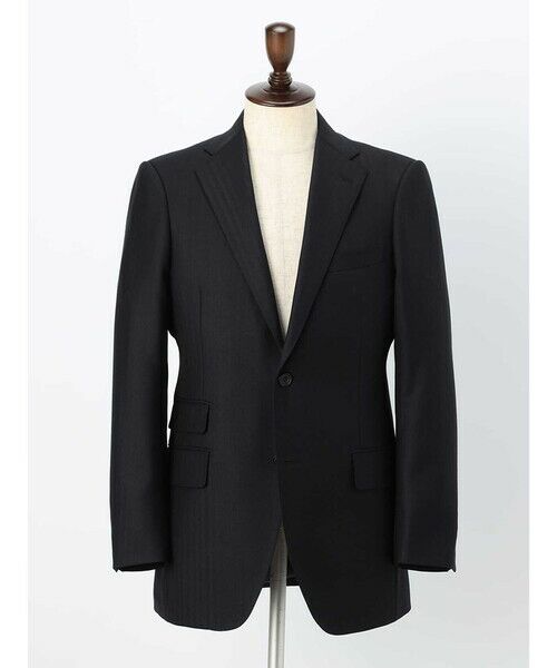 Aquascutum / アクアスキュータム セットアップ | 【UK Traditional】Navy Herringbone Suit | 詳細8