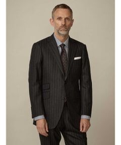 【UK Traditional】Gray Chalk Stripe Suit