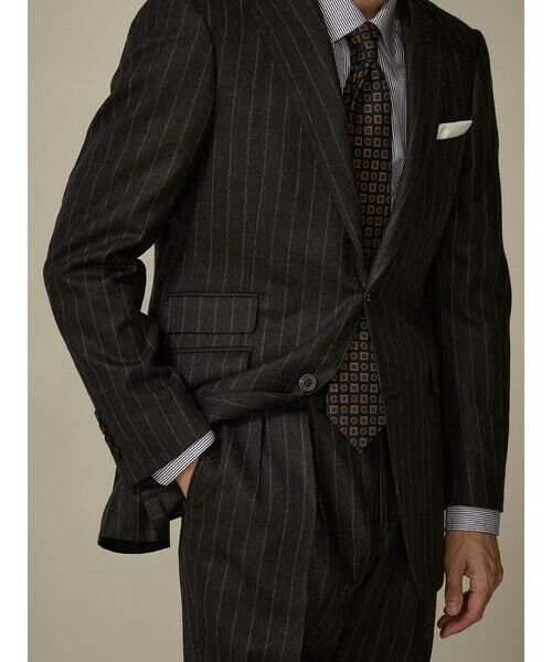 Aquascutum / アクアスキュータム セットアップ | 【UK Traditional】Gray Chalk Stripe Suit | 詳細5