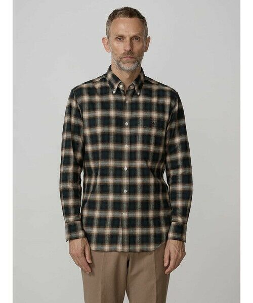 Aquascutum / アクアスキュータム シャツ・ブラウス | Brushed  Ombre Check Shirt | 詳細2