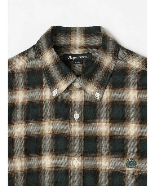 Aquascutum / アクアスキュータム シャツ・ブラウス | Brushed  Ombre Check Shirt | 詳細8