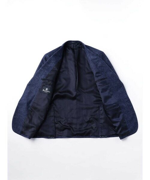 Aquascutum / アクアスキュータム テーラードジャケット | 【KING SIZE】Melange Blue  Jacket | 詳細4