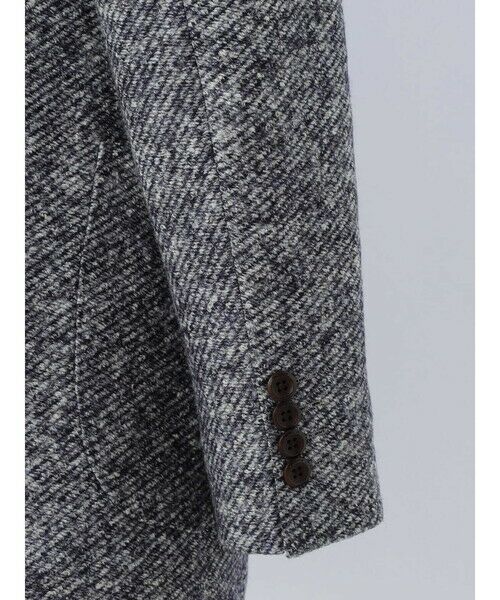 Aquascutum / アクアスキュータム テーラードジャケット | Sliver Knit Diagonal Jacket | 詳細9