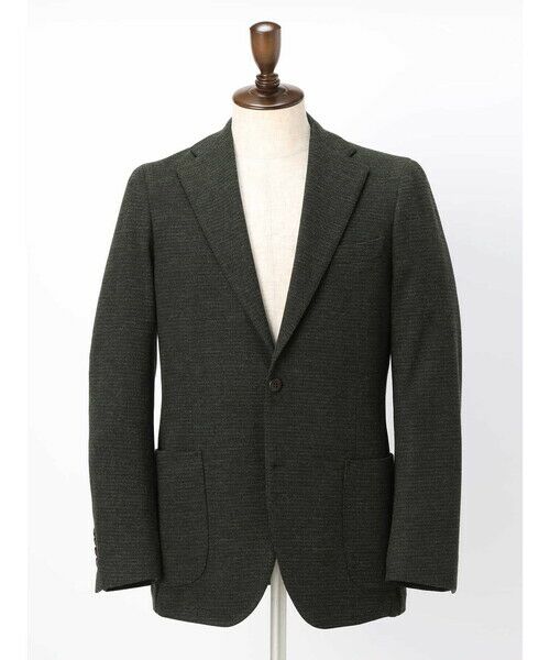 Aquascutum / アクアスキュータム テーラードジャケット | Houndstooth Jersey Jacket | 詳細6