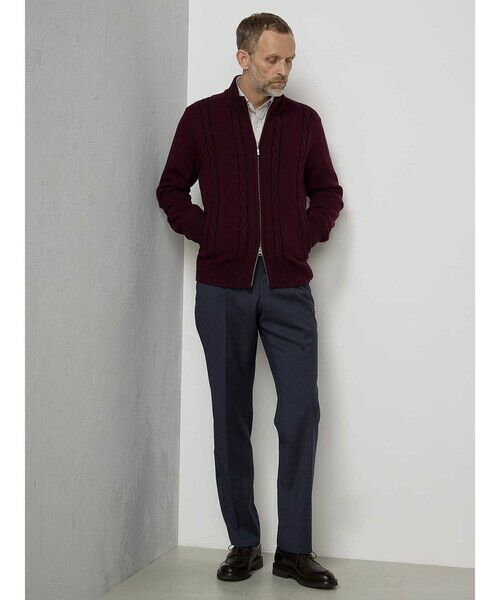 Aquascutum / アクアスキュータム ニット・セーター | プレーティングZIP UP KNIT | 詳細1