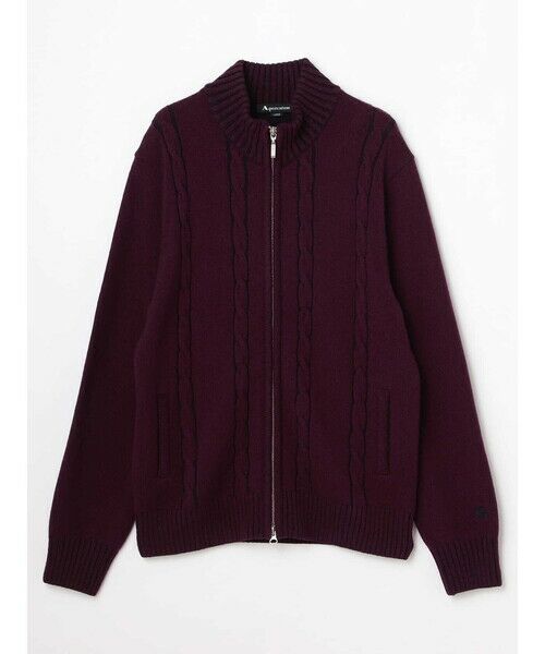 Aquascutum / アクアスキュータム ニット・セーター | プレーティングZIP UP KNIT | 詳細3