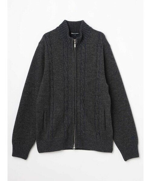 Aquascutum / アクアスキュータム ニット・セーター | プレーティングZIP UP KNIT | 詳細10