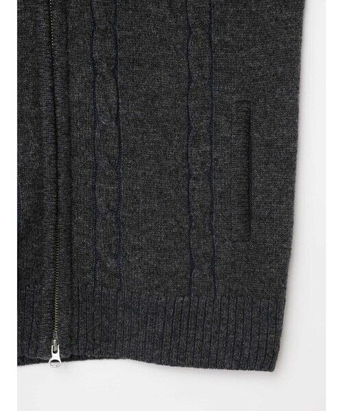 Aquascutum / アクアスキュータム ニット・セーター | プレーティングZIP UP KNIT | 詳細14