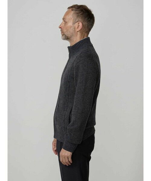 Aquascutum / アクアスキュータム ニット・セーター | プレーティングZIP UP KNIT | 詳細7