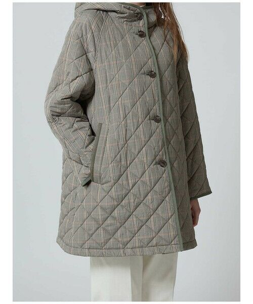 チェックキルティングコート （その他アウター）｜Aquascutum