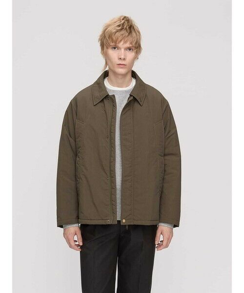 Aquascutum/アクアスキュータム ワッシャーナイロン ステンカラージャケット カーキ M Aquascutum/アクアスキュータム ワッシャーナイロン ステンカラージャケット カーキ M