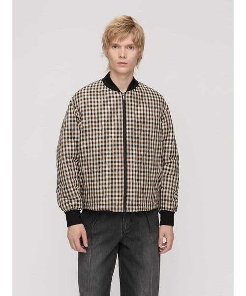 チェックキルティングブルゾン （その他アウター）｜Aquascutum