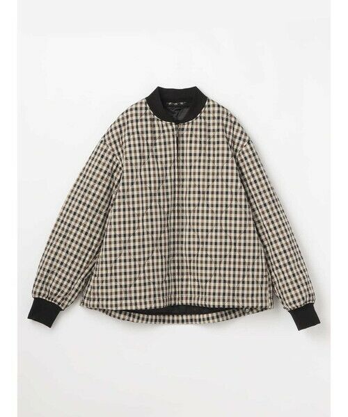 チェックキルティングブルゾン （その他アウター）｜Aquascutum