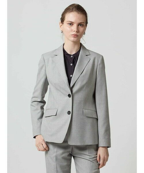 Aquascutum/アクアスキュータム 【セットアップ対応】シャークスキンジャケット グレー 8 Aquascutum/アクアスキュータム 【セットアップ対応】シャークスキンジャケット グレー 8