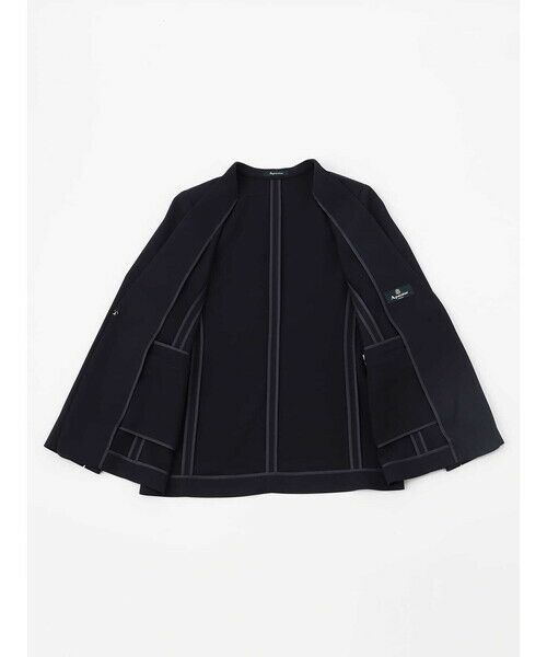 Aquascutum / アクアスキュータム テーラードジャケット | 【セットアップ対応】ストレッチツイルラウンドネックジャケット | 詳細4