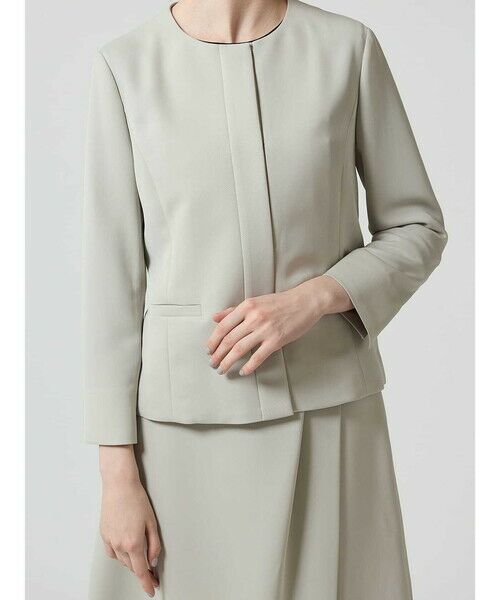 Aquascutum / アクアスキュータム テーラードジャケット | 【セットアップ対応】ストレッチツイルラウンドネックジャケット | 詳細11