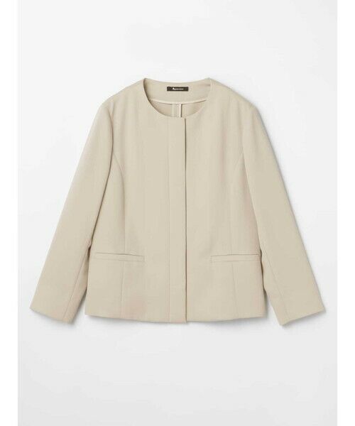Aquascutum / アクアスキュータム テーラードジャケット | 【セットアップ対応】ストレッチツイルラウンドネックジャケット | 詳細12