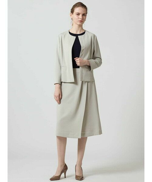 Aquascutum / アクアスキュータム テーラードジャケット | 【セットアップ対応】ストレッチツイルラウンドネックジャケット | 詳細6