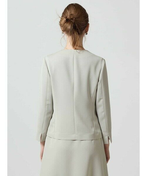Aquascutum / アクアスキュータム テーラードジャケット | 【セットアップ対応】ストレッチツイルラウンドネックジャケット | 詳細9