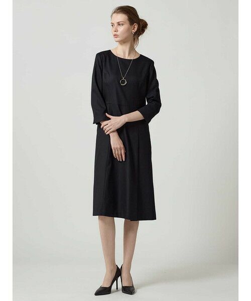 Aquascutum / アクアスキュータム ドレス | 【セットアップ対応】ウールシルクドビードレス | 詳細1