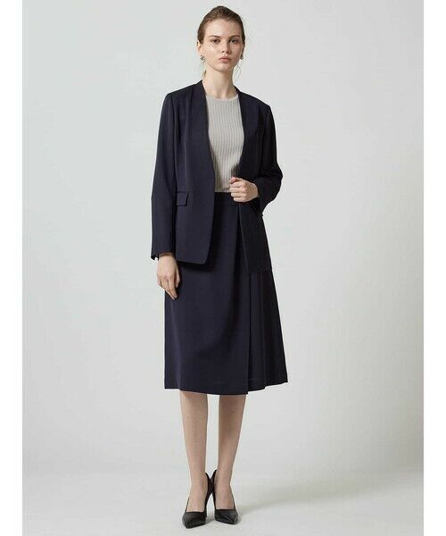 Aquascutum / アクアスキュータム ミニ・ひざ丈スカート | 【セットアップ対応】ストレッチツイルフレアスカート | 詳細12