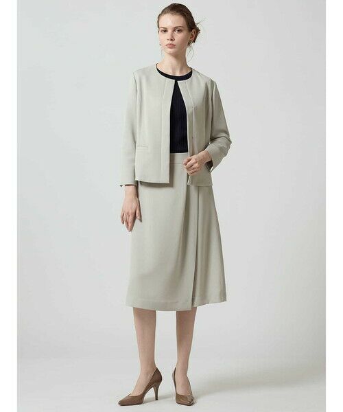 Aquascutum / アクアスキュータム ミニ・ひざ丈スカート | 【セットアップ対応】ストレッチツイルフレアスカート | 詳細27