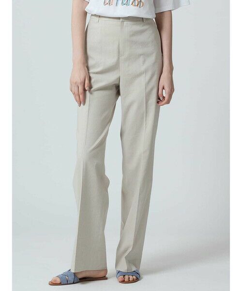 28★Aquascutum ベージュ ワイドパンツ ウォッシャブルレーヨンワイドパンツ