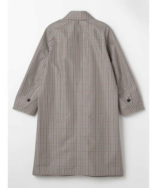 アクアスキュータム　ステンカラーコート　Aquascutum　チェック　グレー セール】 クラブチェックリバーシブルステンカラーコート