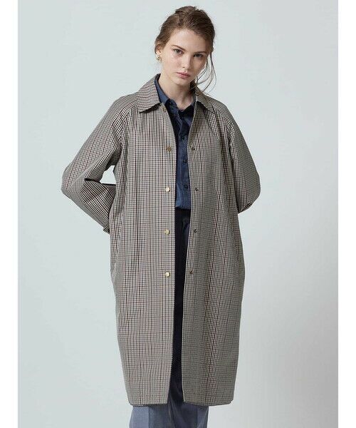Aquascutum/アクアスキュータム クラブチェックリバーシブルステンカラーコート ネイビー 8 Aquascutum/アクアスキュータム クラブチェックリバーシブルステンカラーコート ネイビー 8