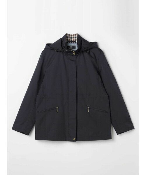 Aquascutum/アクアスキュータム 2WAYフーデットコート ネイビー 10 Aquascutum/アクアスキュータム 2WAYフーデットコート ネイビー 10